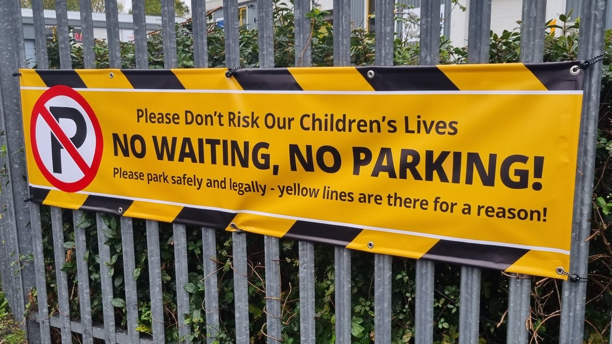 School Parking Banner Design 6